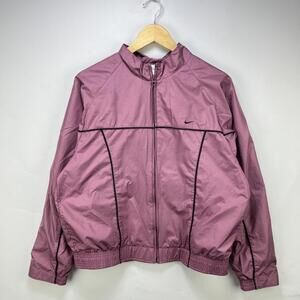 Vintage Y2K Nike Zip Up Windbreaker Jacket Womens Large Pink